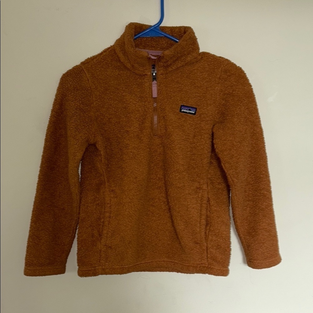Patagonia Los Gatos 1/4 zip Kids Brown pullover fleece